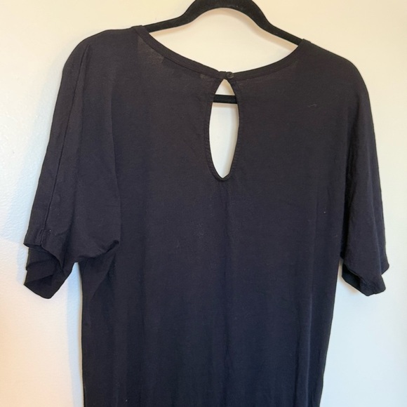 Michael Stars Black V-Neck Short Sleeve Romper in Size Medium - Picture 4 of 10